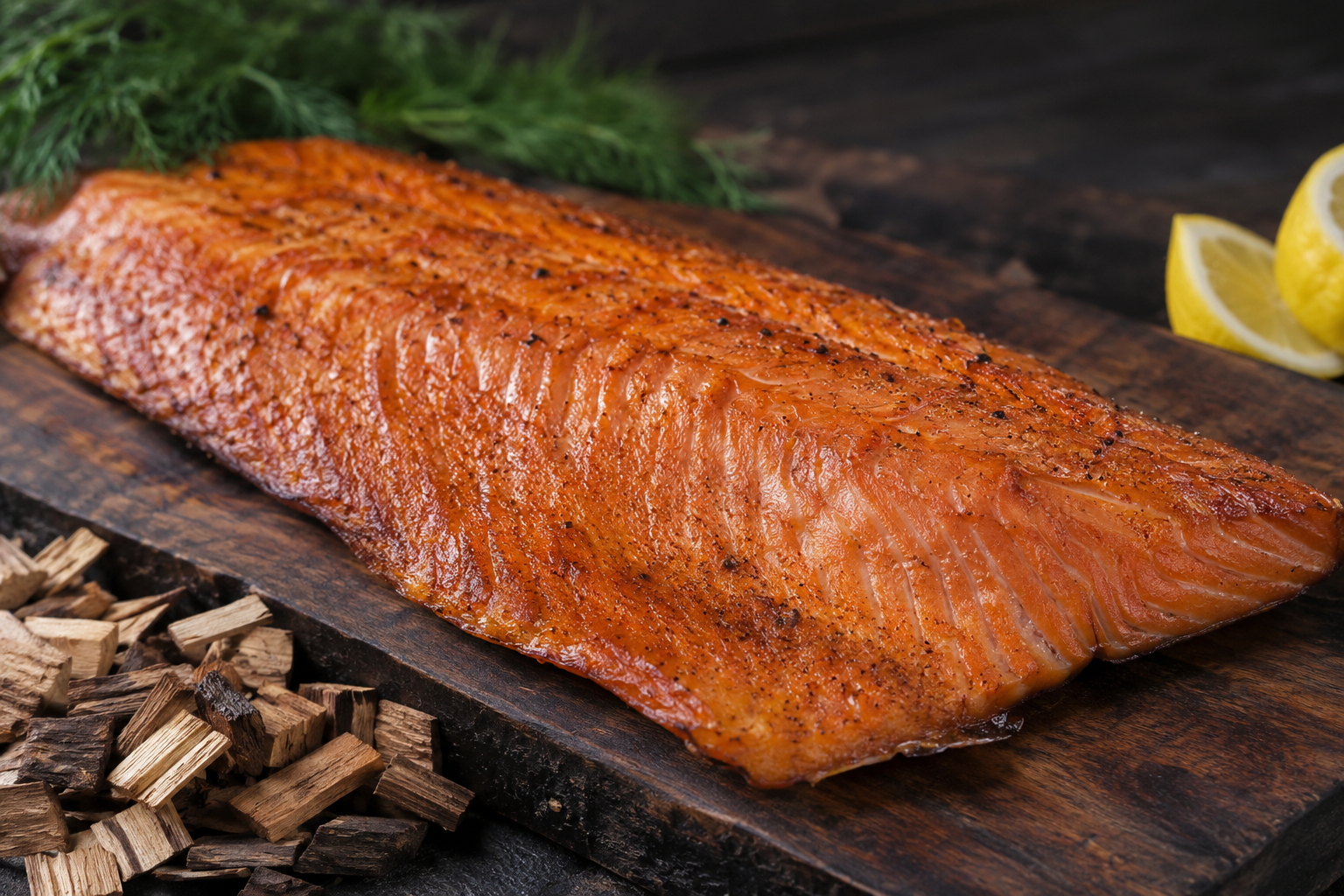 Warm gerookte zalm
